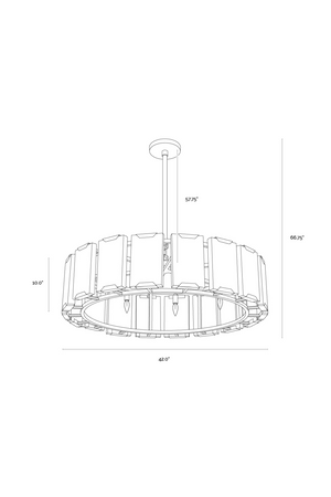   Modern European furniture - Alabaster Panels Chandelier - www.oroa.com | Oroa.com