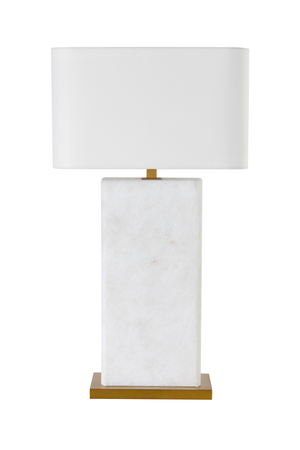   Modern European furniture - White Alabaster Table Lamp - www.oroa.com | Oroa.com