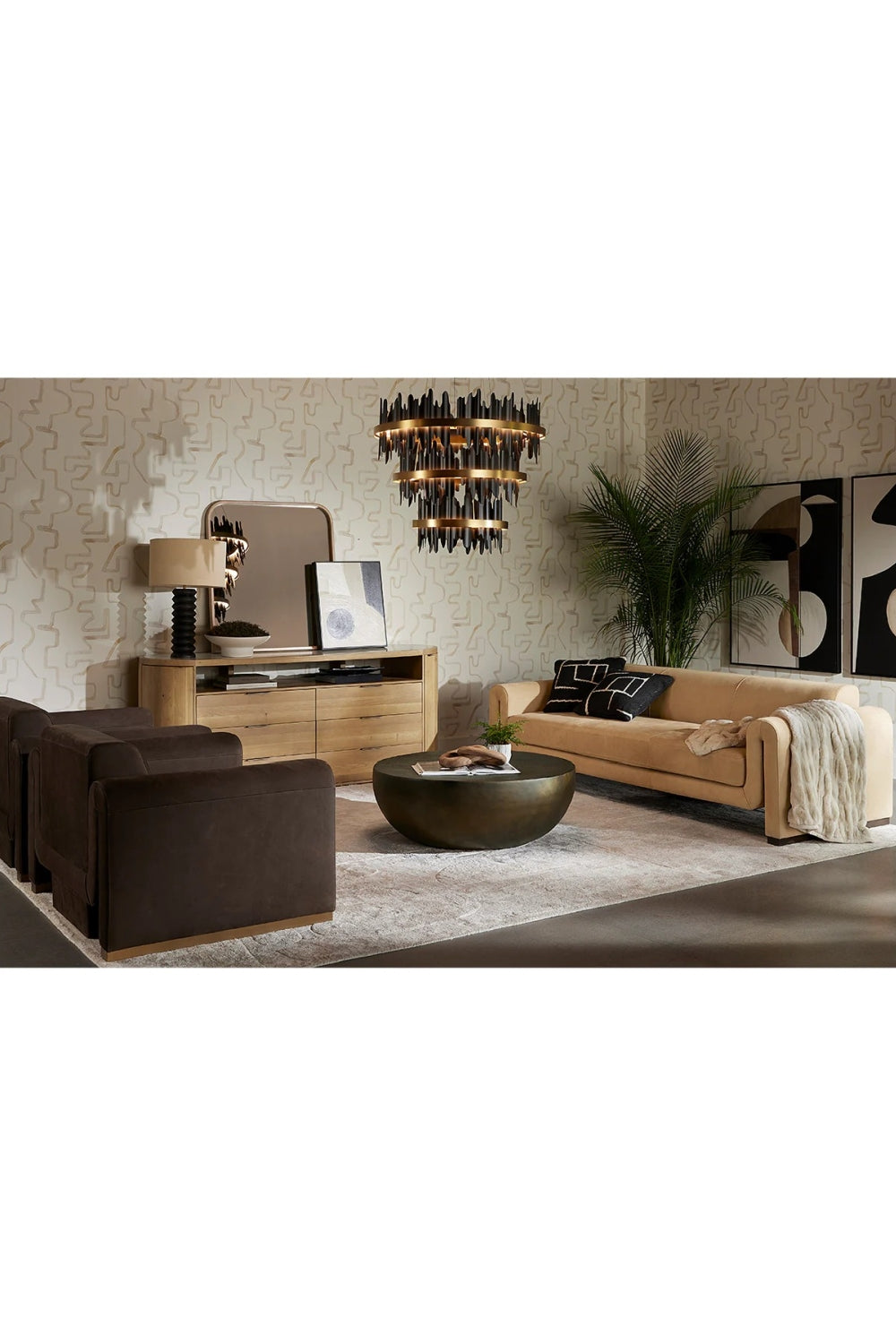  Modern European furniture - Black 3-Tier Chandelier - www.oroa.com | Oroa.com