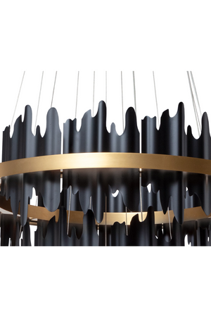   Modern European furniture - Black 3-Tier Chandelier - www.oroa.com | Oroa.com