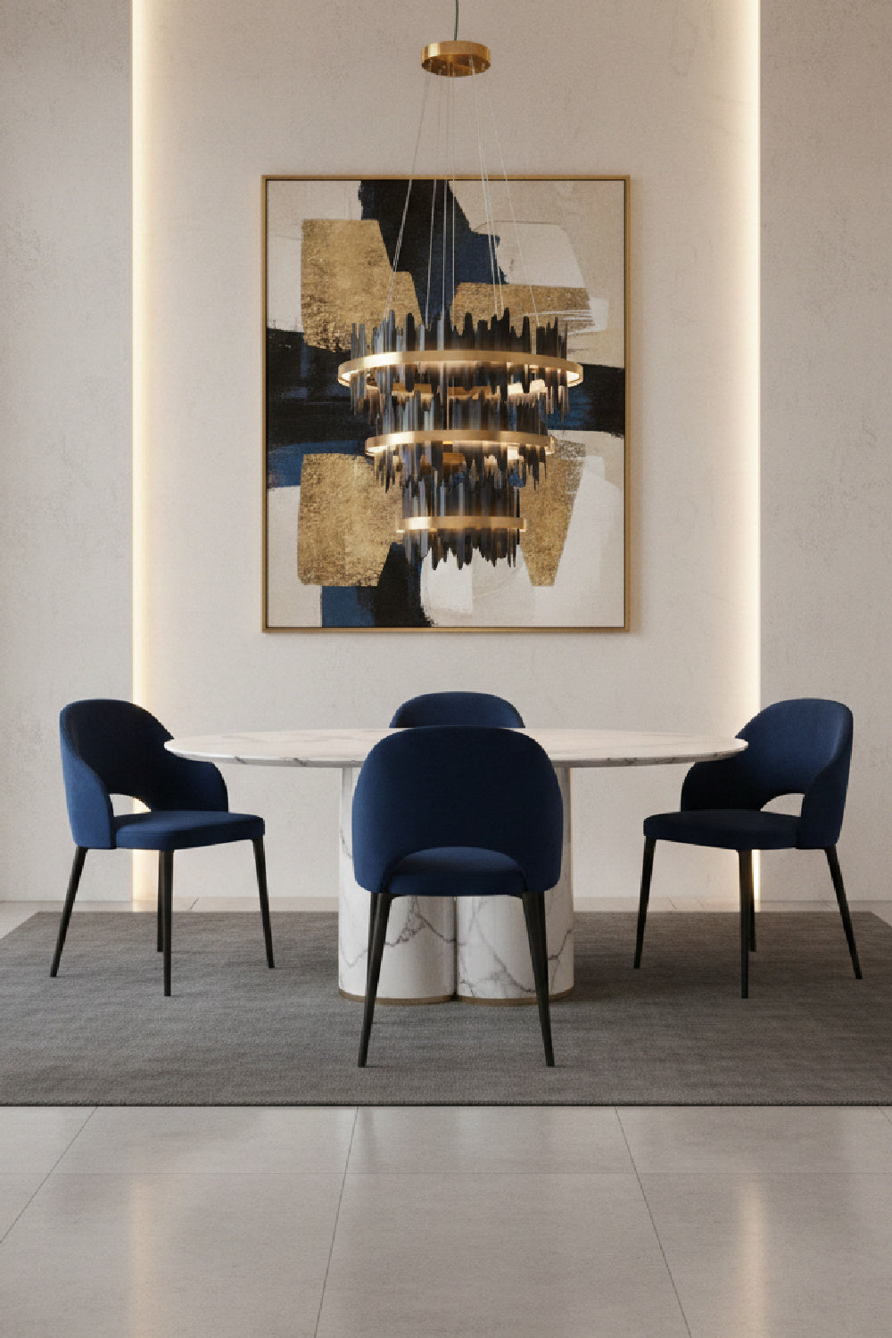   Modern European furniture - Black 3-Tier Chandelier - www.oroa.com | Oroa.com