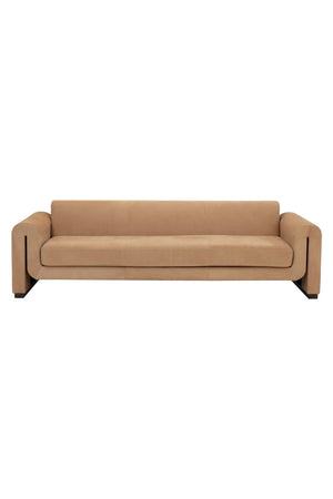   Modern European furniture - Tan Nubuck Leather Sofa - www.oroa.com | Oroa.com