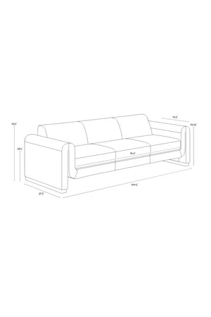   Modern European furniture - Tan Nubuck Leather Sofa - www.oroa.com | Oroa.com