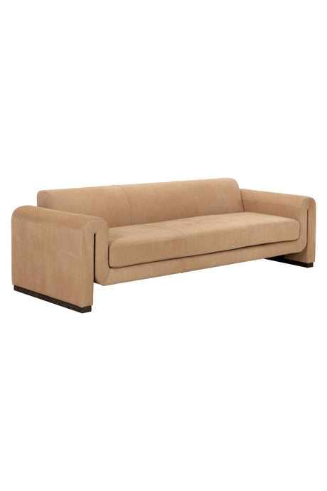   Modern European furniture - Tan Nubuck Leather Sofa - www.oroa.com | Oroa.com