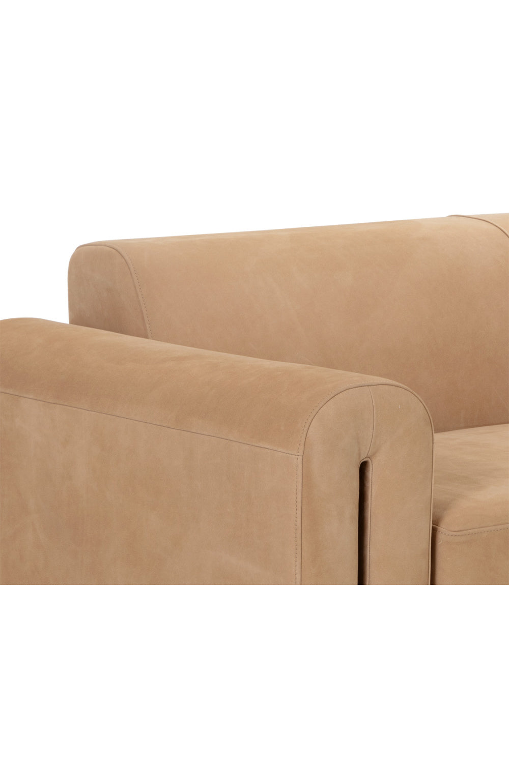   Modern European furniture - Tan Nubuck Leather Sofa - www.oroa.com | Oroa.com