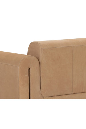   Modern European furniture - Tan Nubuck Leather Sofa - www.oroa.com | Oroa.com