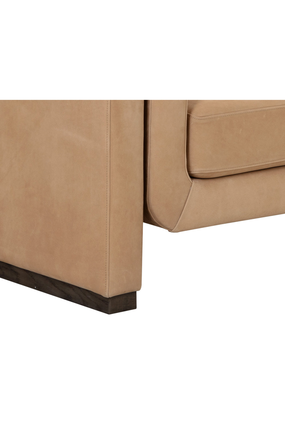   Modern European furniture - Tan Nubuck Leather Sofa - www.oroa.com | Oroa.com