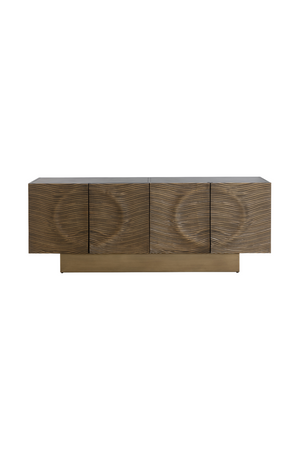   Modern European furniture - Antique Brass 4-Door Sideboard - www.oroa.com | Oroa.com