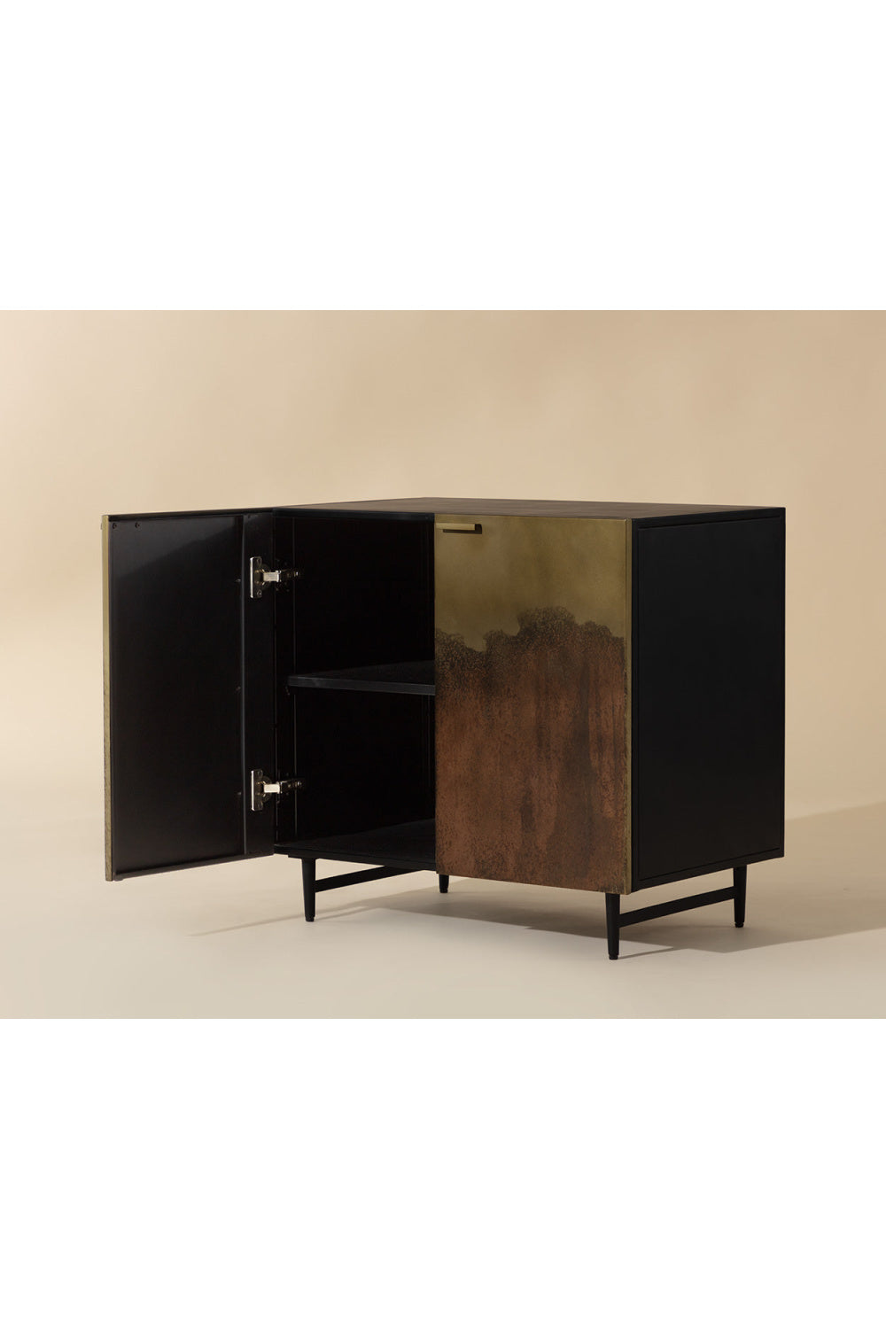   Modern European furniture - Antique Brass Ombre Nightstand - www.oroa.com | Oroa.com