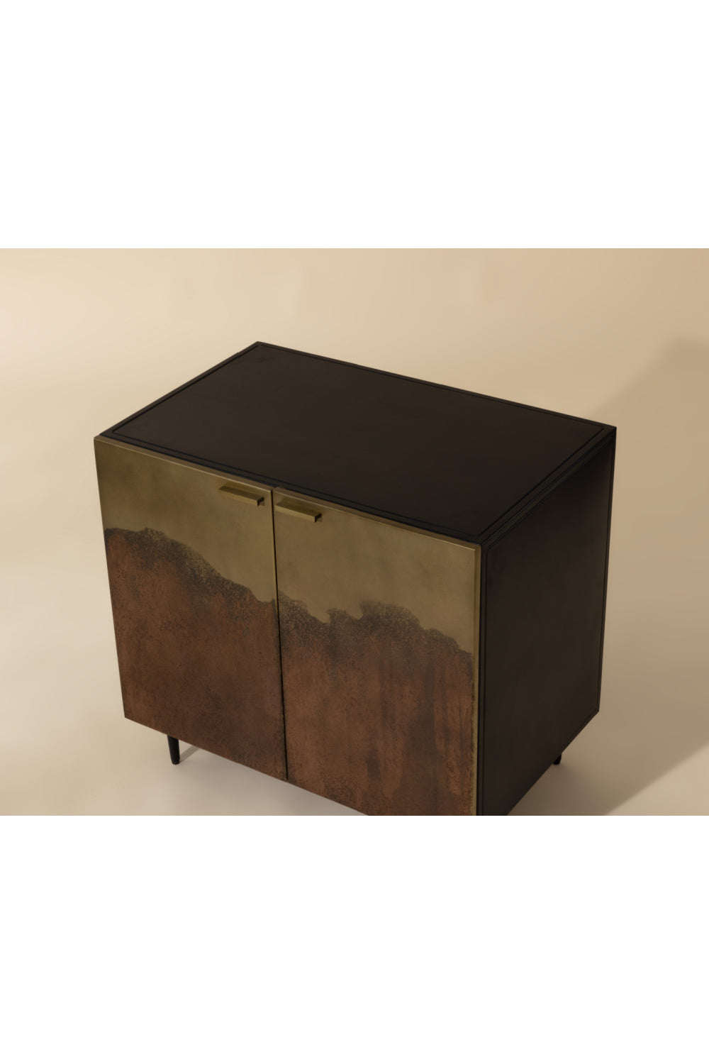   Modern European furniture - Antique Brass Ombre Nightstand - www.oroa.com | Oroa.com
