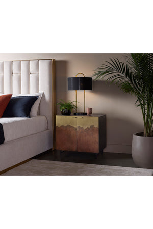   Modern European furniture - Antique Brass Ombre Nightstand - www.oroa.com | Oroa.com