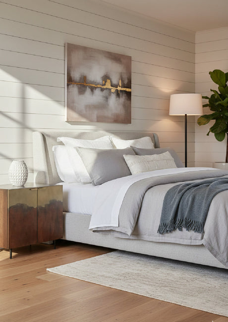   Modern European furniture - Antique Brass Ombre Nightstand - www.oroa.com | Oroa.com