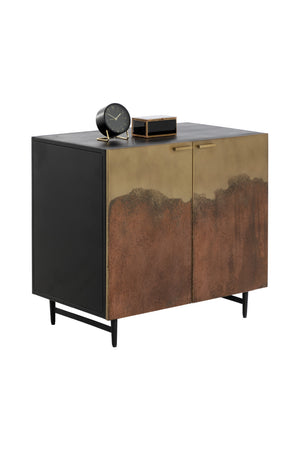   Modern European furniture - Antique Brass Ombre Nightstand - www.oroa.com | Oroa.com