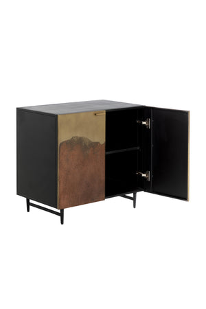   Modern European furniture - Antique Brass Ombre Nightstand - www.oroa.com | Oroa.com