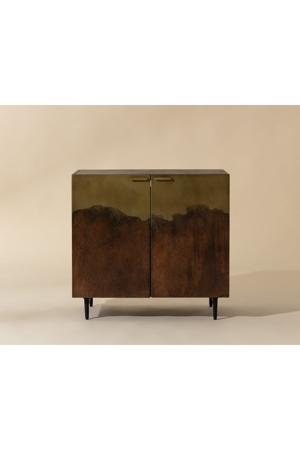  Modern European furniture - Antique Brass Ombre Nightstand - www.oroa.com | Oroa.com