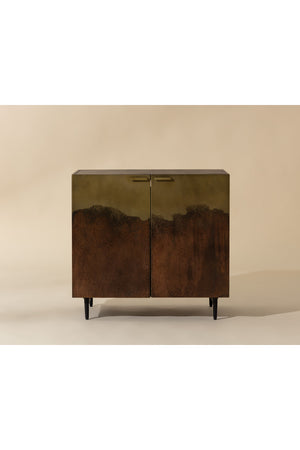   Modern European furniture - Antique Brass Ombre Nightstand - www.oroa.com | Oroa.com
