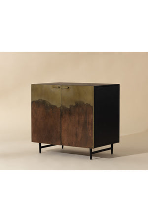   Modern European furniture - Antique Brass Ombre Nightstand - www.oroa.com | Oroa.com