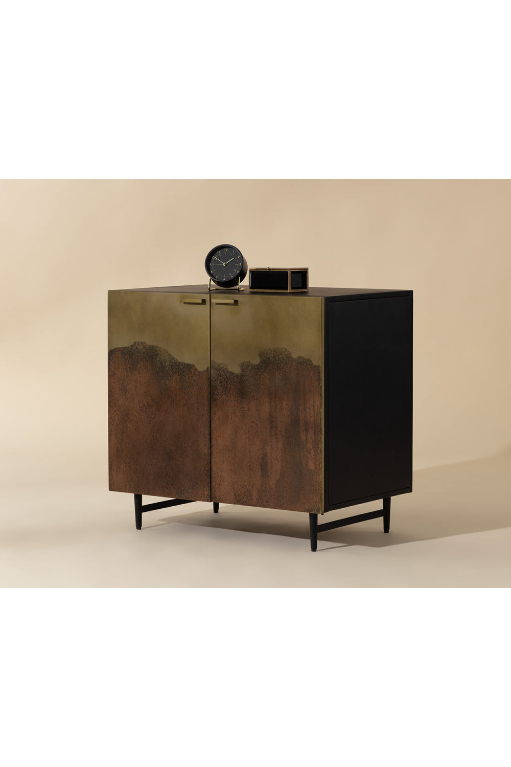   Modern European furniture - Antique Brass Ombre Nightstand - www.oroa.com | Oroa.com