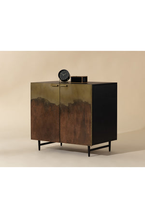   Modern European furniture - Antique Brass Ombre Nightstand - www.oroa.com | Oroa.com