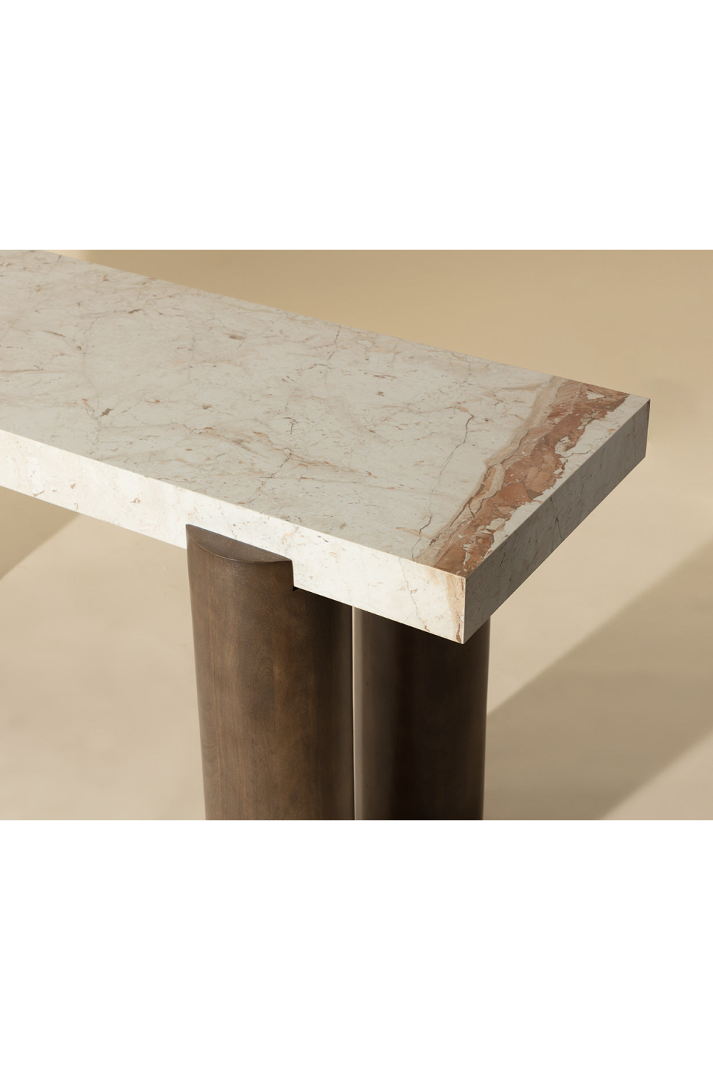   Modern European furniture - Cream Breccia Marble Console Table - www.oroa.com | Oroa.com