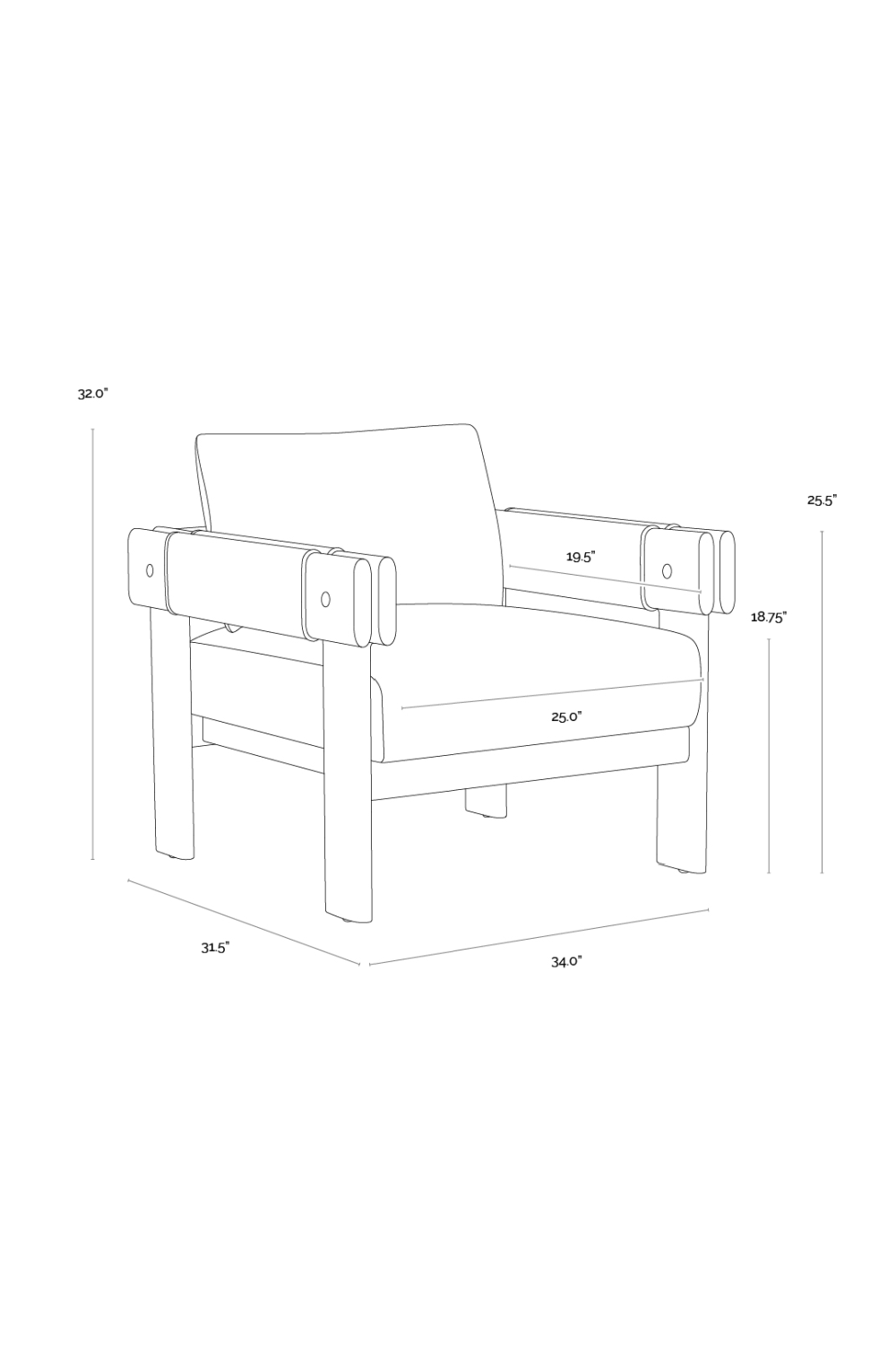   Modern European furniture - Oak Framed Leather Lounge Chair - www.oroa.com | Oroa.com