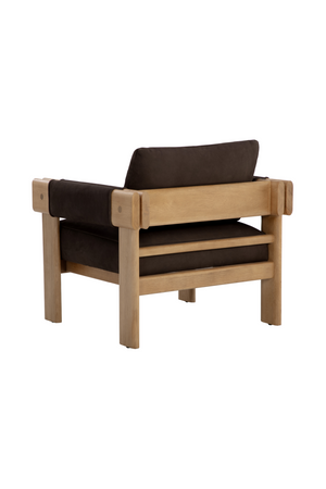   Modern European furniture - Oak Framed Leather Lounge Chair - www.oroa.com | Oroa.com