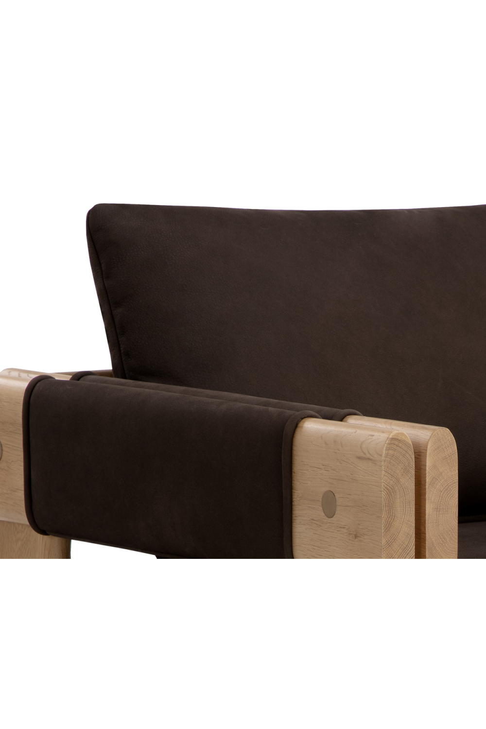   Modern European furniture - Oak Framed Leather Lounge Chair - www.oroa.com | Oroa.com