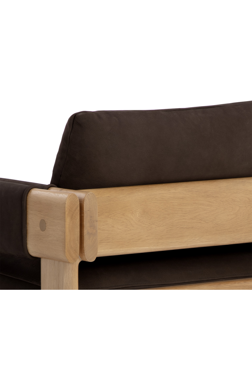   Modern European furniture - Oak Framed Leather Lounge Chair - www.oroa.com | Oroa.com