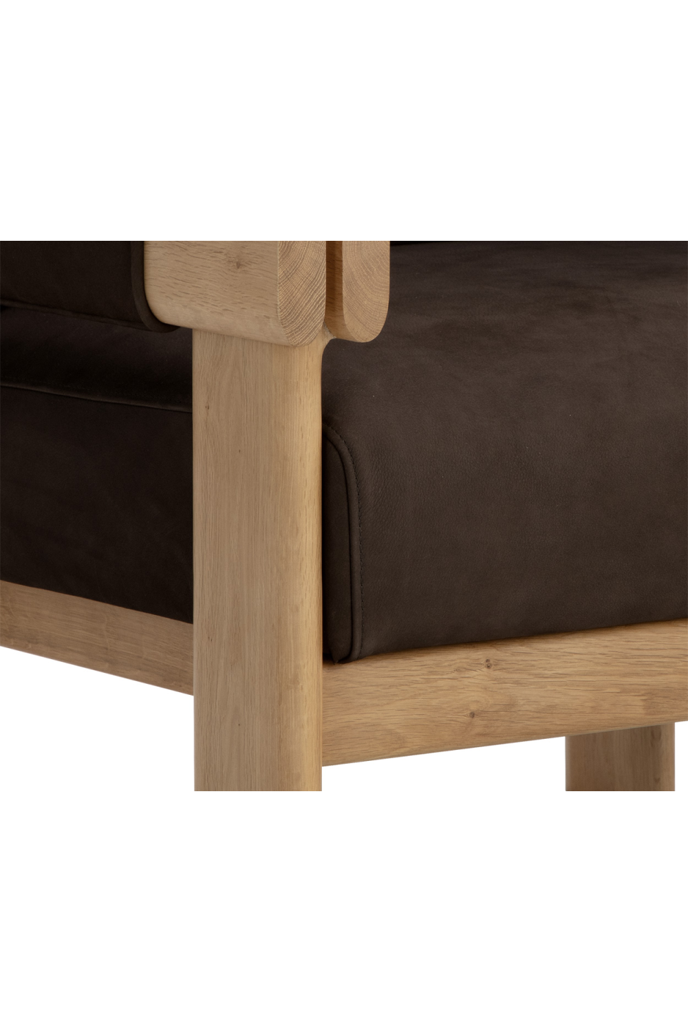   Modern European furniture - Oak Framed Leather Lounge Chair - www.oroa.com | Oroa.com