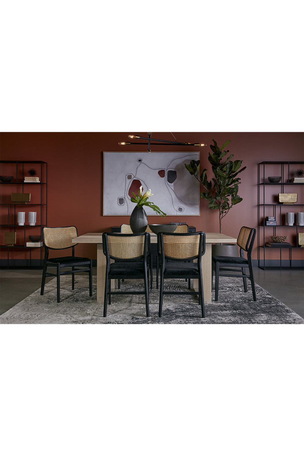   Modern European furniture - Black Cushioned Seat Dining Chairs (2) - www.oroa.com | Oroa.com