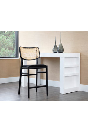   Modern European furniture - Natural Rattan Back Counter Stool - www.oroa.com | Oroa.com