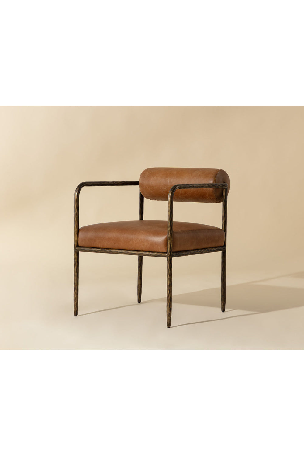   Modern European furniture - Leather Bolster-Back Dining Chair - www.oroa.com | Oroa.com