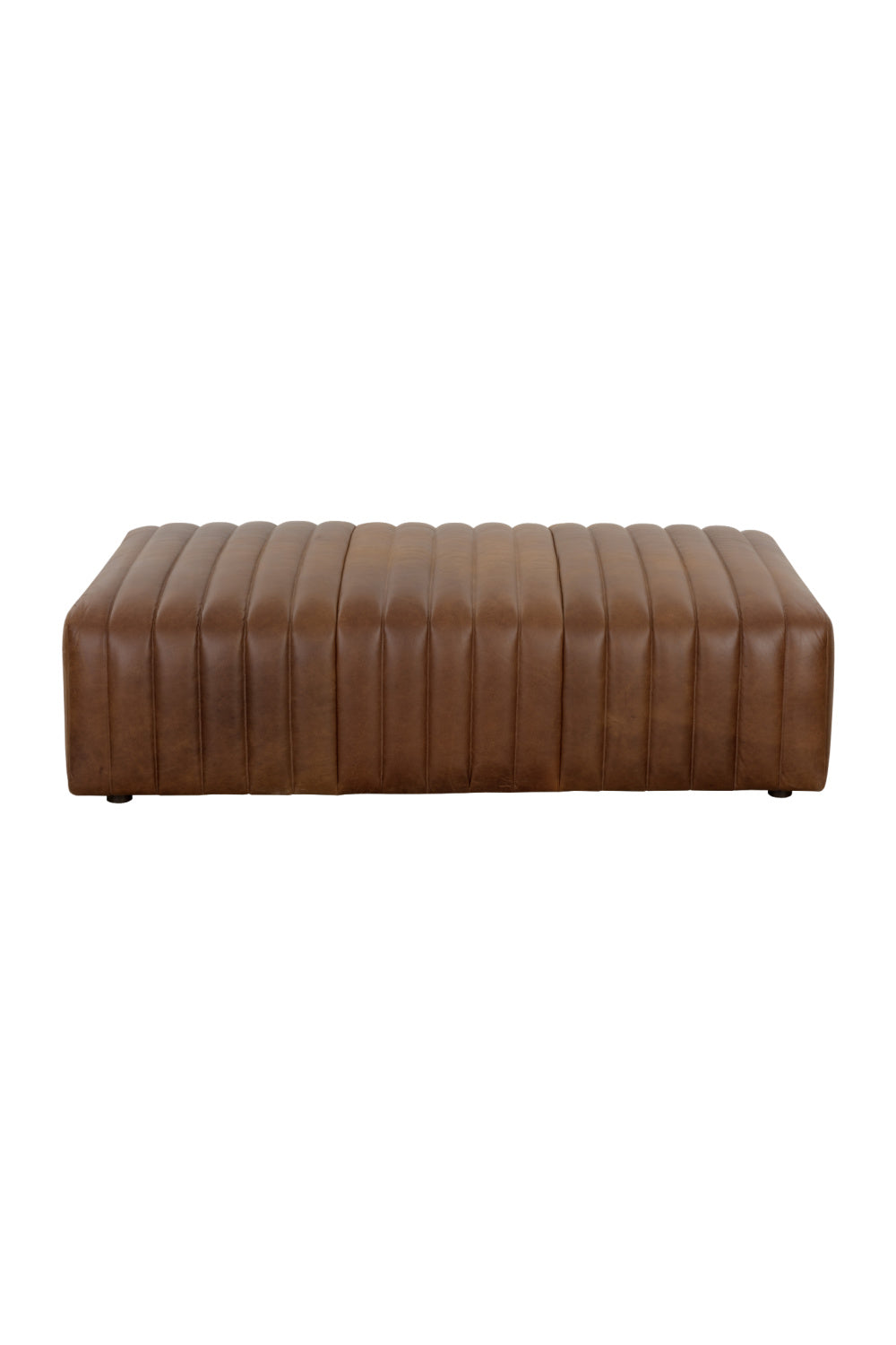   Modern European furniture - Italian Textured Leather Ottoman - www.oroa.com | Oroa.com