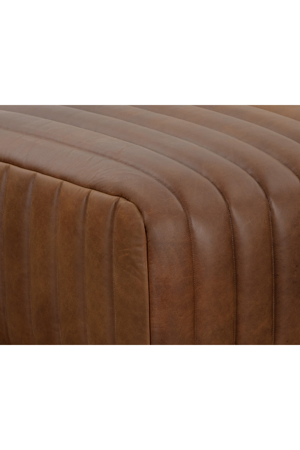   Modern European furniture - Italian Textured Leather Ottoman - www.oroa.com | Oroa.com