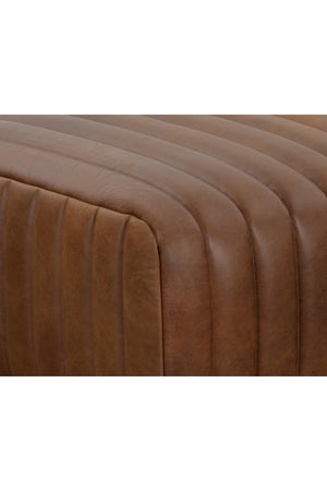   Modern European furniture - Italian Textured Leather Ottoman - www.oroa.com | Oroa.com