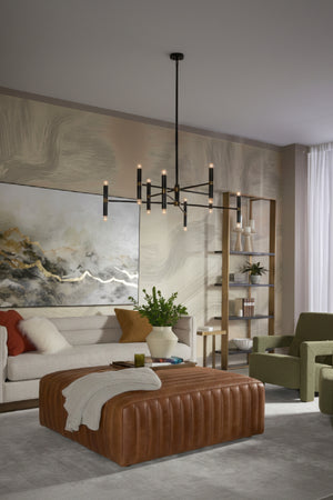   Modern European furniture - Italian Textured Leather Ottoman - www.oroa.com | Oroa.com