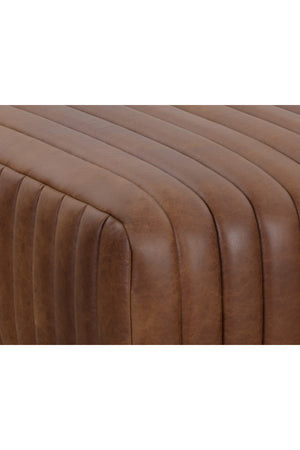   Modern European furniture - Italian Textured Leather Ottoman - www.oroa.com | Oroa.com