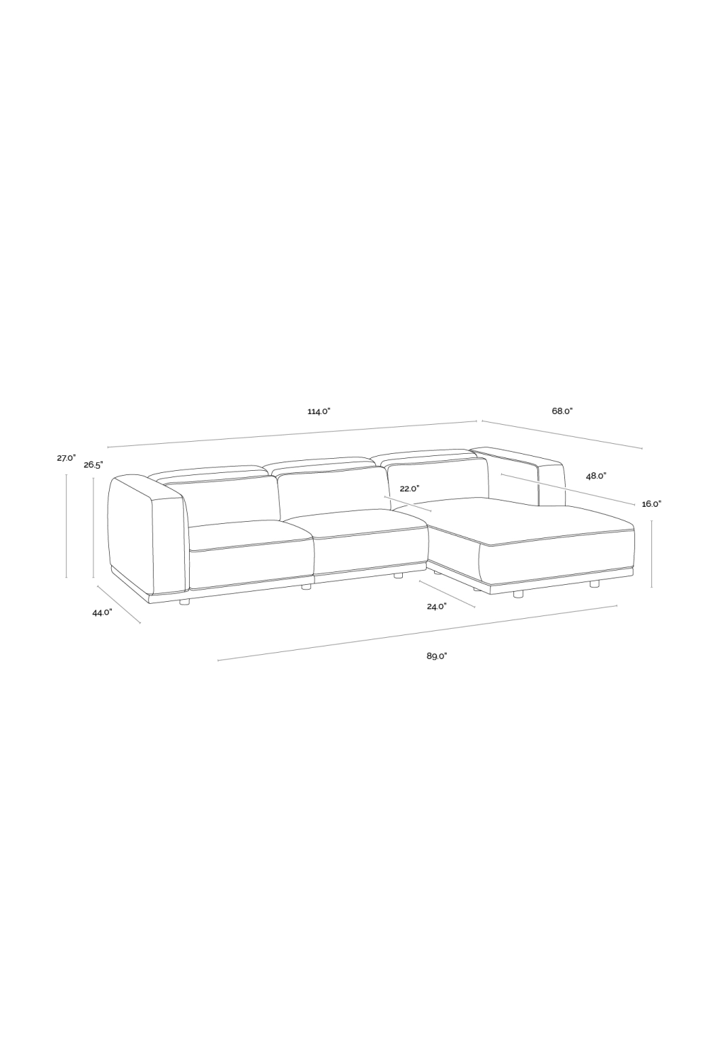  Modern European furniture - Brown Leather Chaise Sofa - www.oroa.com | Oroa.com