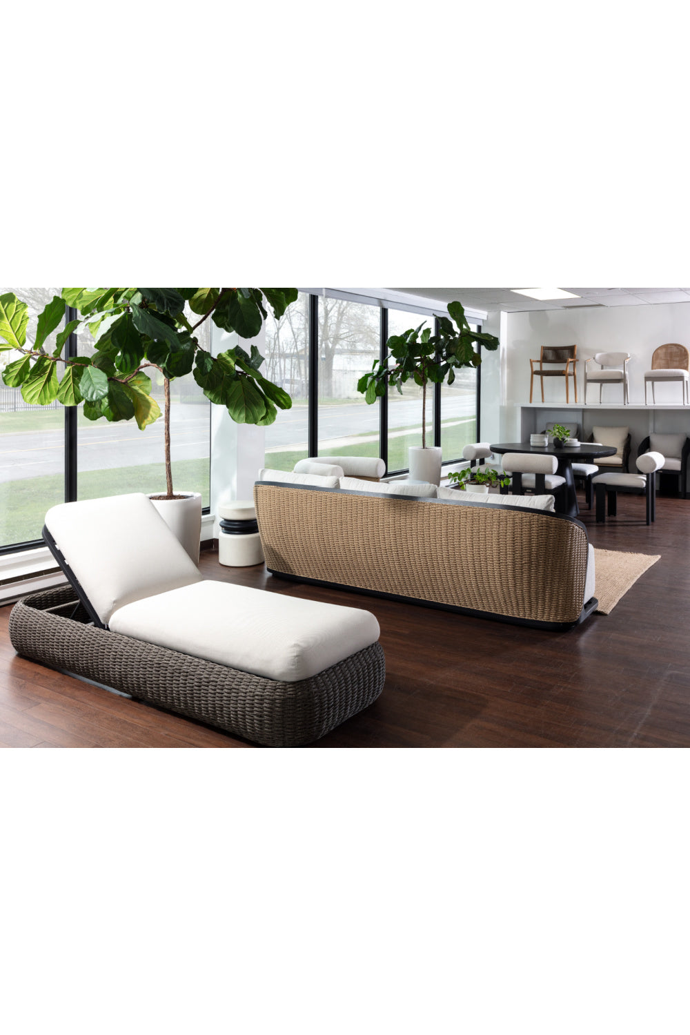   Modern European furniture - Cream Boucle Indoor/Outdoor Sofa - www.oroa.com | Oroa.com