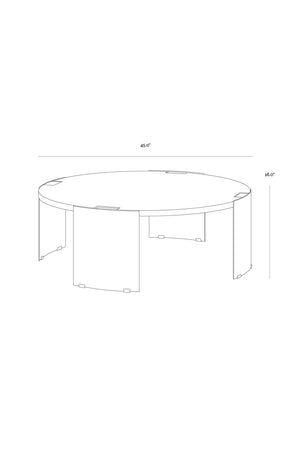   Modern European furniture - Round Concrete Indoor/Outdoor Coffee Table - www.oroa.com | Oroa.com