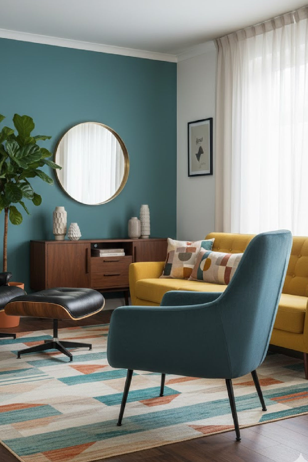   Modern European furniture - Blue Fabric Lounge Chair - www.oroa.com | Oroa.com