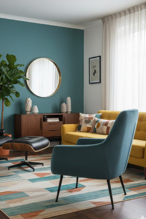   Modern European furniture - Blue Fabric Lounge Chair - www.oroa.com | Oroa.com