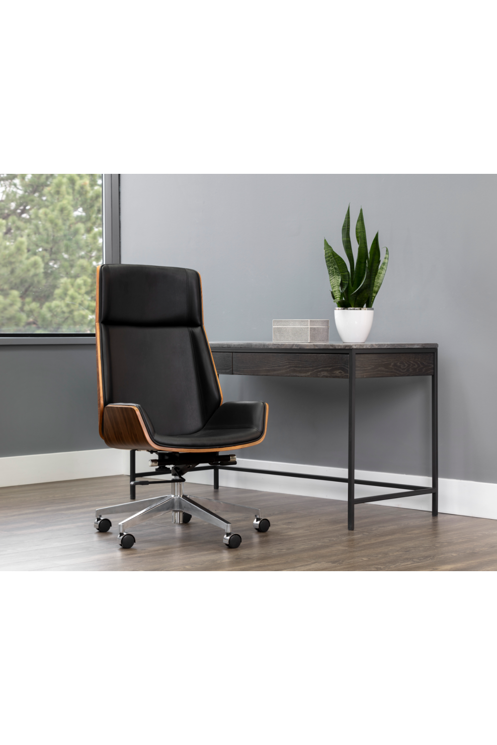   Modern European furniture - High-back Leather Look Office Chair - www.oroa.com | Oroa.com