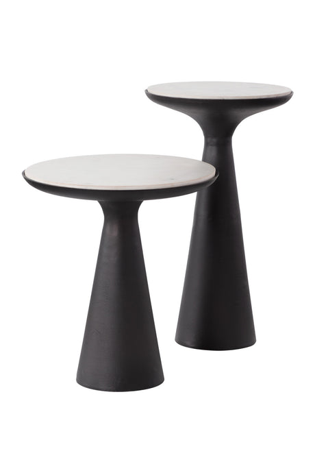   Modern European furniture - Bronze Base Nesting End Tables (2) - www.oroa.com | Oroa.com