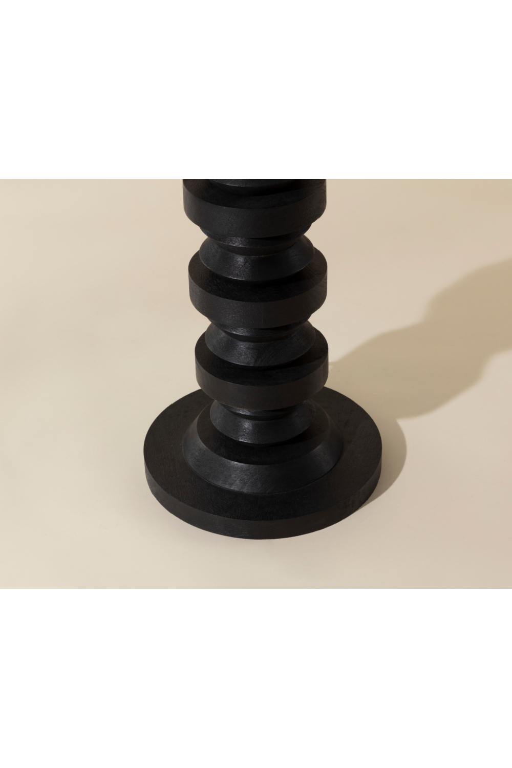   Modern European furniture - Black Wooden Base Floor Lamp - www.oroa.com | Oroa.com