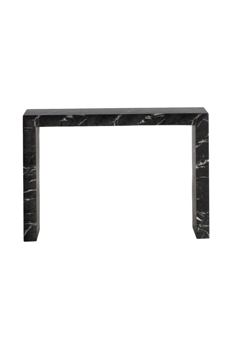   Modern European furniture - Black Marble-Look Indoor/Outdoor Console Table - www.oroa.com | Oroa.com