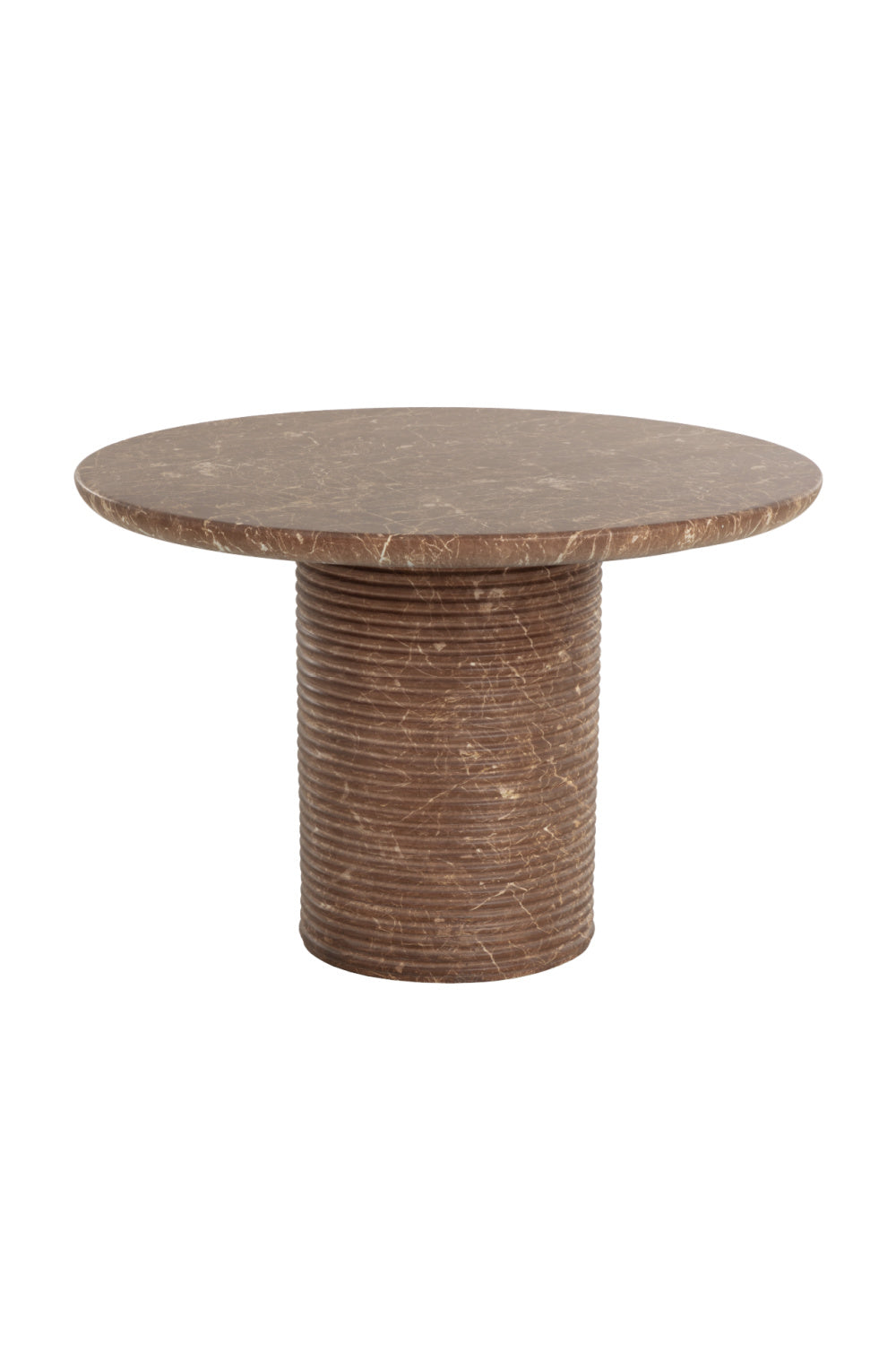   Modern European furniture - Round Indoor/Outdoor Marble Effect Dining Table - www.oroa.com | Oroa.com