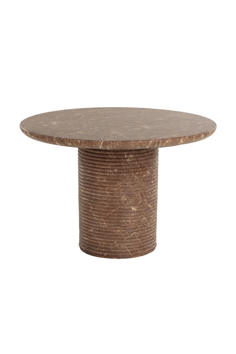   Modern European furniture - Round Indoor/Outdoor Marble Effect Dining Table - www.oroa.com | Oroa.com