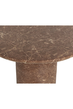   Modern European furniture - Round Indoor/Outdoor Marble Effect Dining Table - www.oroa.com | Oroa.com