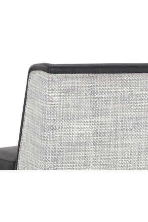   Modern European furniture - Black Bonded Leather Bar Stool - www.oroa.com | Oroa.com